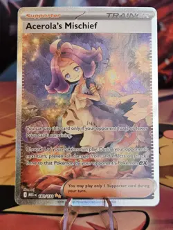 Clean/PSAU 👀 Acerola's Mischief 183/132 SIR NM/M Pokemon TCG Mega Evolutions - Image 2