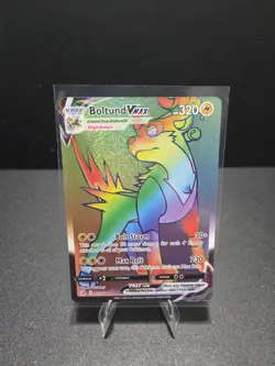 Boltund VMAX 267/264 Fusion Strike Rainbow Secret Rare Pokemon TCG NM/MINT - Image 1