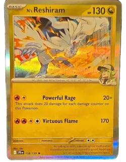Pokemon N's Reshiram Sv09 Journey Together 116/159 Rare Holo Basic 130HP - Image 1