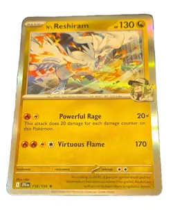 Pokemon N's Reshiram Sv09 Journey Together 116/159 Rare Holo Basic 130HP - Image 3