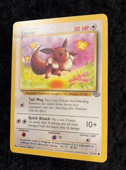 Eevee 51/65 Pokemon TCG Regular Base Jungle Set Unlimited NM - Image 4