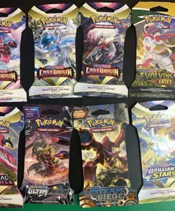 Pokemon EMPTY (14) Cardboard Sleeves Various Sets Cosmic Eclipse - Image 3
