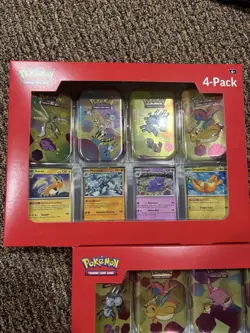 Pokemon 151 Sam’s Club Mini Tins Collection Box - Set of 2 8 Tins SEALED 16packs - Image 1