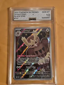 2024 POKEMON SV PROMOFA/NOCTOWLBLACK STAR#141 - Image 1