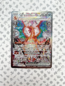 Pokemon Charizard ex223/197 Obsidian Flames Illustration Rare GEM MINT Potential - Image 1