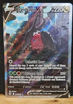 Pokemon Regidrago V Alternative Art M-NM Unplayed 184/195 Rare - Image 1