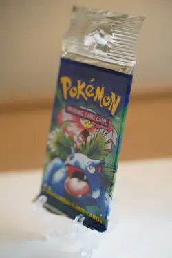 21.00g Pokemon Base Set Booster Pack Unlimited Venusaur WOTC TCG Vintage Sealed - Image 4