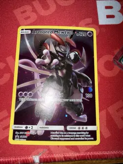 Pokemon Armored Mewtwo SM228 Promo Holo Basic Psychic Raid 120 HP SM Set - Image 1