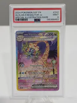 2024 POKEMON SSP EN-SURGING SPARKS #242 ALOLAN EXEGGUTOR EX PSA 9 - Image 1