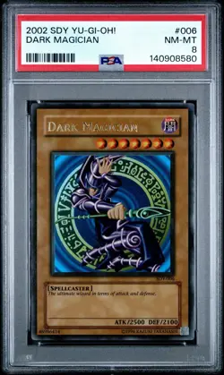 2002 Yu-Gi-Oh! Dark Magician Starter Deck: Yugi SDY Unlimited Ultra Rare PSA 8 - Image 1