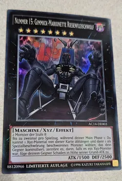 1x Yu-Gi-Oh! GERMAN Number 15: Gimmick Puppet Giant Grinder - AC14-DE003 - NM - Image 1