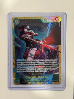 One Piece Dracule Mihawk OP14-119 SEC The Azure Sea's Seven English NM B - Image 1