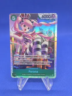 One Piece The Azure Sea’s Seven Perona OP14-033 Super Rare SR NM - Image 1
