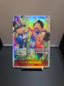 Ace & Sabo & Luffy OP13-007 Carrying On His Will Foil - Image 1