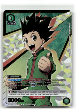 Union Arena - Gon Freecss Gold Stamp Promo Foil - Hunter X Hunter - Image 1