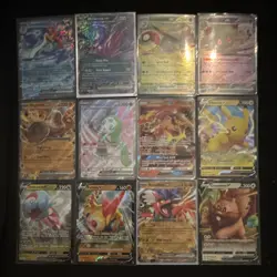 Pokemon TCG V GX EX Holo Lot 12 Cards Pikachu Turtonator Meloetta Quaquaval - Image 1