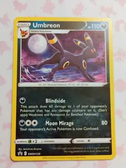 Umbreon SWSH129 - Black Star Promo - Near Mint NM Holo Pokemon Card (1) - Image 1