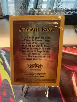 Ancient Mew SEALED Pokemon Unopened 2000 Movie Promo Holo Card - RARE Near Mint - Image 2