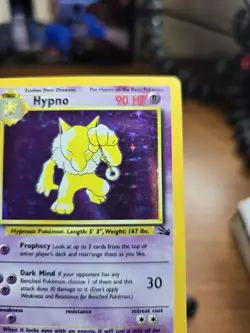 Hypno 8/62 Holo - Fossil - Pokemon Card MP - Image 3