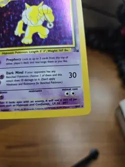 Hypno 8/62 Holo - Fossil - Pokemon Card MP - Image 4