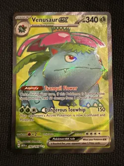 Pokemon 2023 SV151 Venasaur EX Full Art Card 182/165 Scarlet & Violet - Image 1