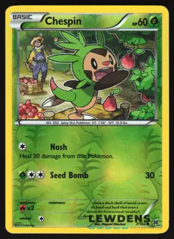 Chespin - 7/162 - Common Reverse Holo - BREAKthrough - Pokemon Card - Image 1