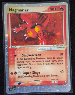 Magmar ex 100/109 Ultra Rare Ruby and Sapphire Pokemon Card MP - Image 1