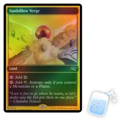 FOIL SUNBILLOW VERGE (FIRST-PLACE FOIL) Aetherdrift DFT Magic MTG MINT CARD - Image 1