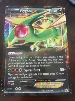 JUMBO Flygon EX XY61 Holo Rare Promo Card OVERSIZED Pokemon TCG - LP - Image 1