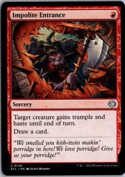 Impolite Entrance U Lorwyn Eclipsed 146 NM Magic - Image 1