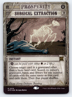 Surgical Extraction FOIL Breaking News - Outlaws of Thunder Junction MTG - Image 1