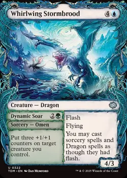 Whirlwing Stormbrood Dynamic Soar - Showcase Tarkir: Dragonstorm - MTG - NM - Image 1