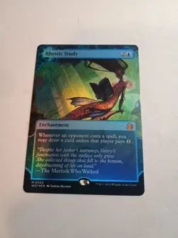 MTG Foil Rhystic Study NM Unplayed Wilds of Eldraine: Enchanting Tales - Image 1