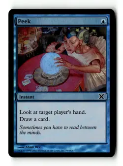 MTG | Peek | 10th Edition | Foil | Moderately Played | English - Image 1