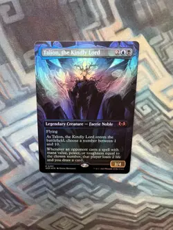 MTG Foil Borderless Talion, the Kindly Lord NM Unplayed Wilds of Eldraine - Image 3