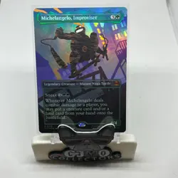 Michelangelo, Improviser MTG TMNT 0219 Mythic Borderless Foil - Image 1
