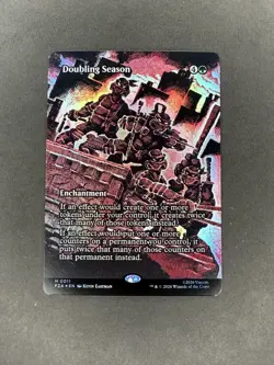 Doubling Season Borderless Foil Teenage Mutant Ninja Turtles Mythic 0011 MTG NM - Image 1