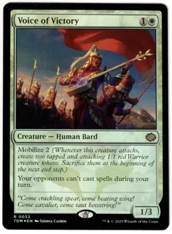 Magic the Gathering - TDM - Rare - Voice of Victory FOIL - Mint - Image 1