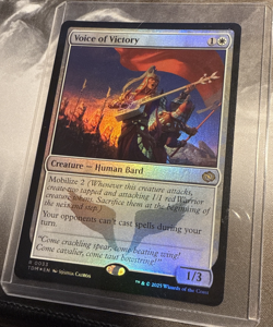 Magic the Gathering - TDM - Rare - Voice of Victory FOIL - Mint - Image 3