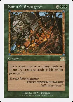Nature's Resurgence, 6th Edition, MTG, LP - Image 1