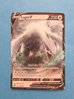 Pokemon Sword & Shield Silver Tempest Lugia V 138/195 Rare - Image 1