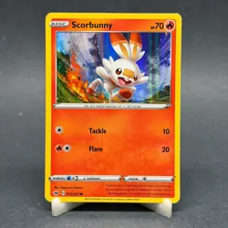 Pokemon TCG Sword And Shield Premium Collection "Scorbunny" 031/202 HOLO - Image 1