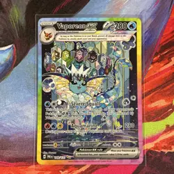 Pokemon Vaporeon ex SV: Prismatic Evolutions Rare Holo 149/131 280 HP Severe Sq… - Image 1