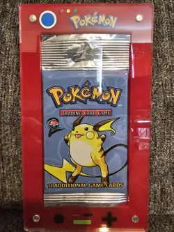 Pokemon TCG Base Set 2 Booster Pack Long Crimp Sealed w/Magnetic Case - Image 2