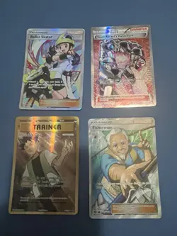 Pokemon Mid Era Trainer Lot Of Four - Heavily Played/Damaged - See Photos! - Image 1