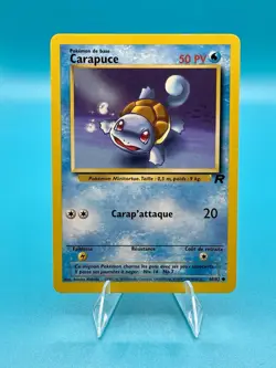 FRENCH Pokemon TCG 1999-2000 Carapuce Squirtle 68/82 Team Rocket Vintage LP - Image 1