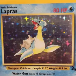 Pokemon Lapras 10/62 Holo Rare Fossil Set Great condition for its age! 💧 - Image 4
