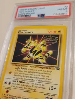 Electabuzz - Pokemon WOTC Black Star Promo #2 - Near Mint to Mint PSA 8 - Image 3