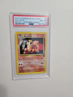 Arcanine - Pokemon League Black Star Promo #6 - Near Mint to Mint PSA 8 - Image 2