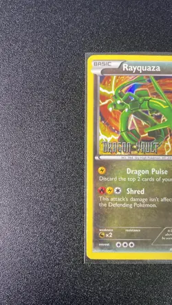 Rayquaza 11/20 Stamped Holo Rare - Pokemon TCG Black & White Dragon Vault LP/MP - Image 3